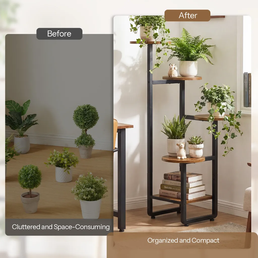 Support étagère pour plantes