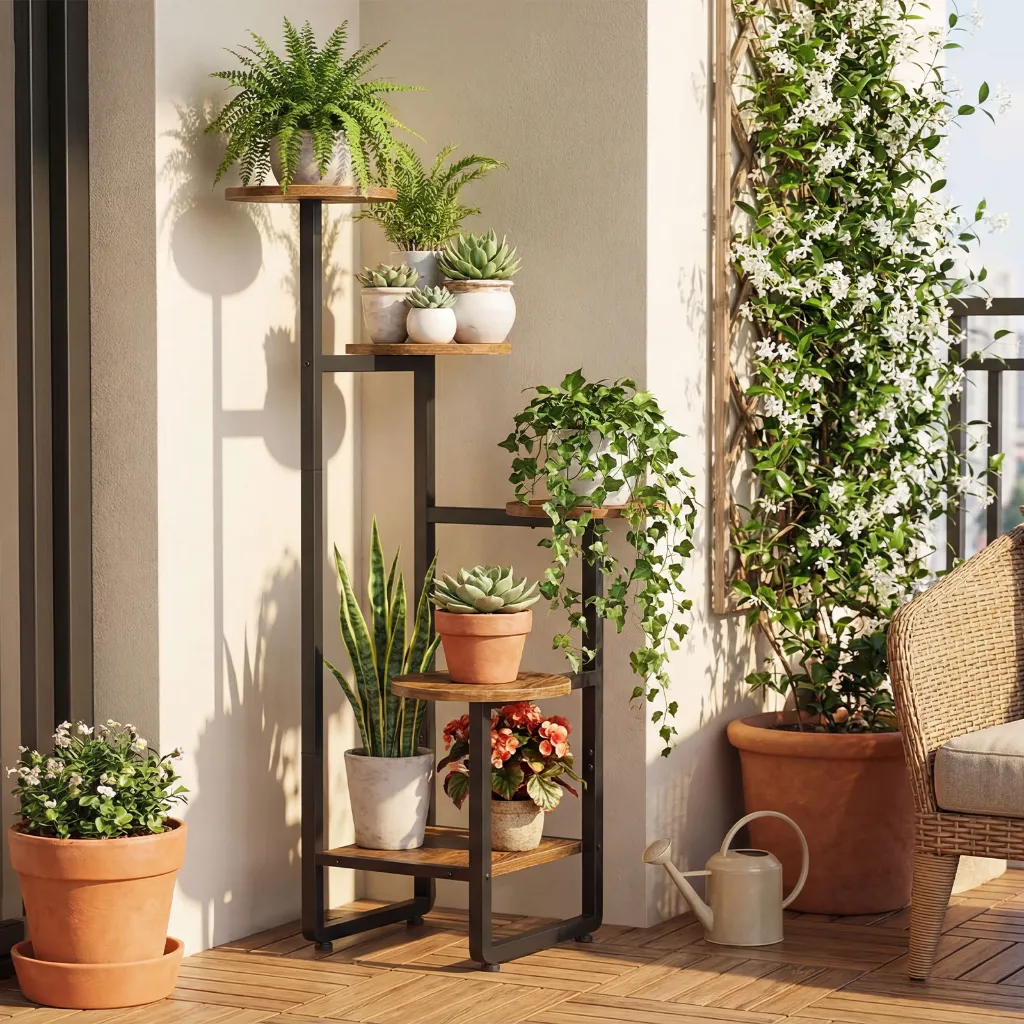 Support étagère pour plantes