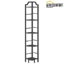Étagère d’Angle, Étagère de Rangement noire à 5 Niveaux, Présentoir Vertical, Bibliothèque d’Angle, pour Salon, Chambre, Bureau, Cuisine:  26*26*160cm