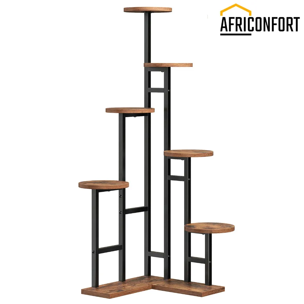 [BF02HJ01] Support à plantes d'angle pour l'intérieur, étagère à 7 niveaux pour plusieurs plantes d'intérieur, support pour plantes d'intérieur  pour salon, balcon, patio: 40*40*120cm