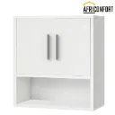 Armoire de salle de bain murale, armoire à pharmacie, 38 x 18 x 41 cm, étagère réglable, meuble de rangement mural à installer au-dessus des toilettes, pour salle de bain ou chambre, blanc: 38*18*41cm